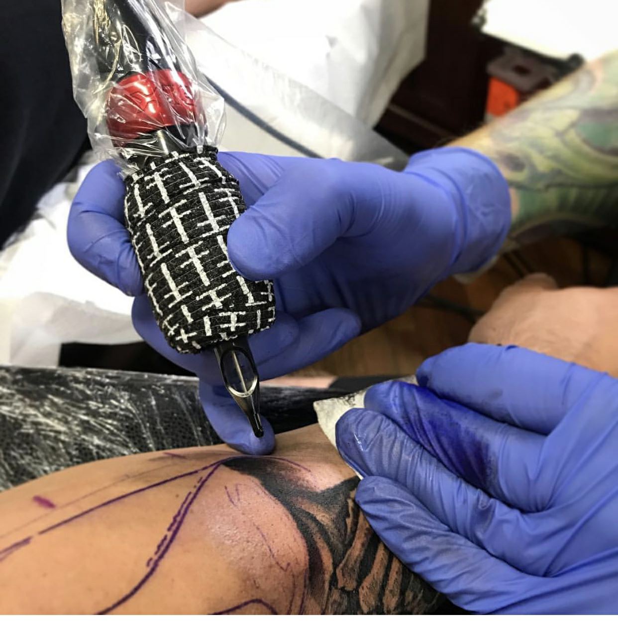 Tattoo pištola oprijemni trak za povoj za povoj